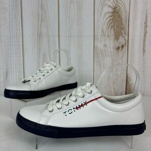 Tommy Hilfiger Sneakers Comfort Lace Up Logo Casual Tennis Shoe White Size 10